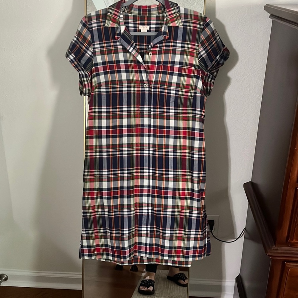 Madras print Jcrew factor my dress